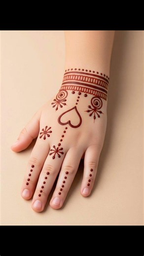 Simple Kids Mehndi Designs | Easy Mehndi for Little Girls
