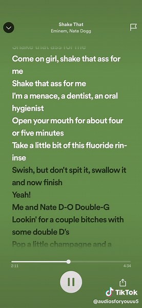 Shake that by Eminem and Nate Dogg #eminem #natedogg #curtaincall #shakethaa #fyp #fypシ゚viral #viral #audios #spotify #music