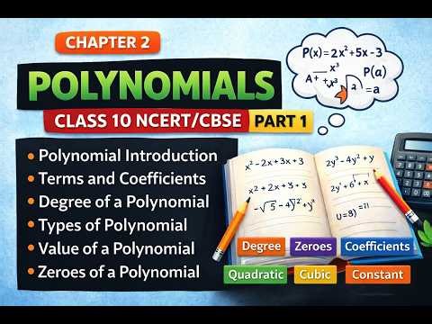Polynomials Class 10 – Complete Introduction | Degree, Types & Zeroes Explained | NCERT Maths