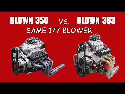 HOW TO SUPERCHARGE A SMALL BLOCK CHEVY? BLOWN 350 VS STROKER 383 SHOOTOUT-WHICH ONES MAKES MORE?
