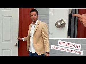 MOSECYOU Door Latch Guard Plate steel and easy install #doors #latch #safety