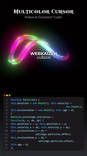 Multicolor cursor using htmlcssjs. subscribe for more project like this.