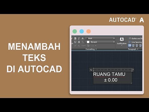 Cara Menambahkan Teks Di Autocad