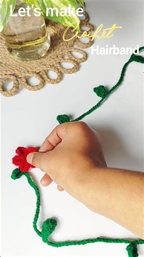 DIY Beautiful Crochet Hairband 🌸 | Easy Crochet Headband for Beginners #shorts