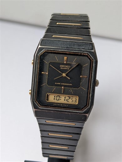 Seiko Analog Digital Watch Vintage H601-5179 Japan - Etsy