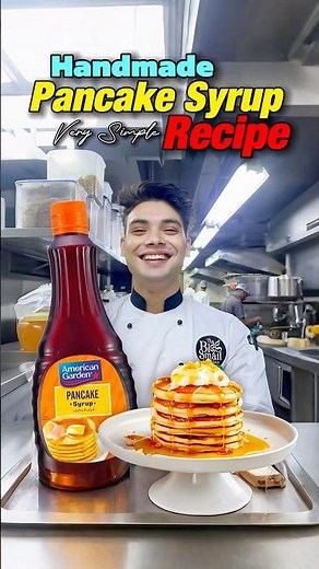 🥰Handmade pancake syrup, better than the market, very simple recipe at home 🥞🍯✨#recipe #foodie