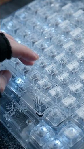 ❄️ Frozen Ice Keyboard ASMR | Satisfying Crystal Typing Sounds (4K)