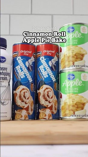 3-Ingredient Cinnamon Rolls with Apple Pie Filling #easyrecipe #pillsbury