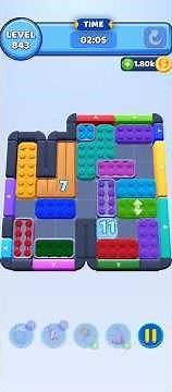 Color Block Jam Level 843 Walkthrough Solution