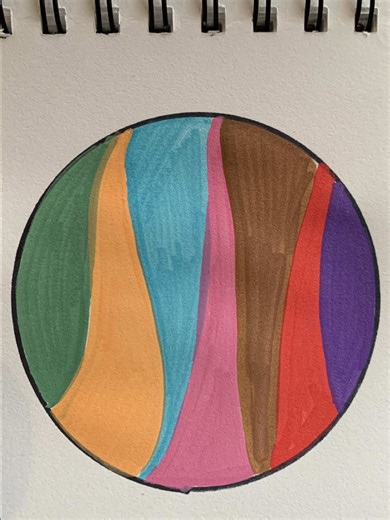 Satisfying ASMR Color Burst with Simple Shapes