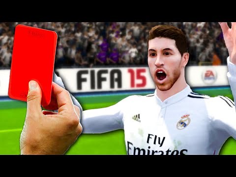 Red Card With Sergio Ramos In Every FIFA