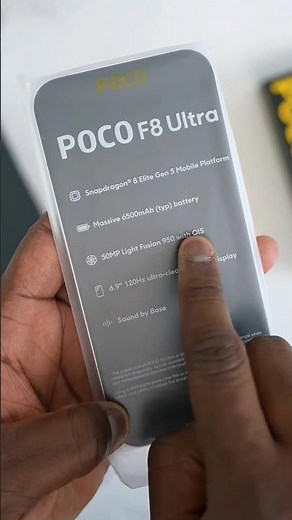 POCO F8 Ultra unboxing|| first look