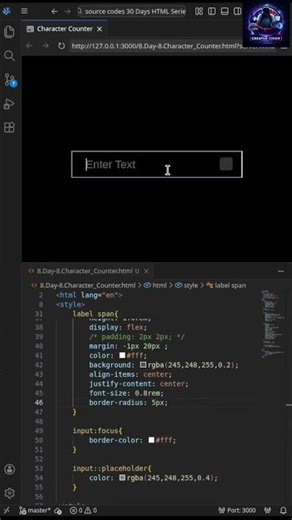 Build a Dynamic Character Counter in HTML CSS JS (Code Tutorial)