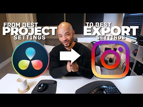 BEST Davinci Resolve INSTAGRAM SETTINGS For SHARP Videos | Davinci Resolve 17 Tutorial