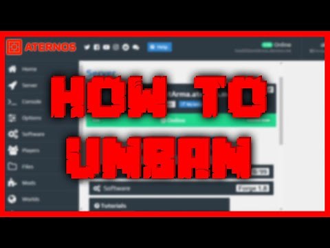 🟥 HOW to UNBAN PLAYERS on your ATERNOS SERVER - Minecraft 🟥