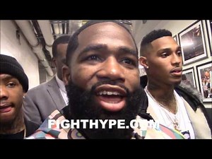 ADRIEN BRONER REACTS TO KEITH THURMAN'S SPLIT DECISION WIN OVER DANNY GARCIA; ADVICE FOR BOTH