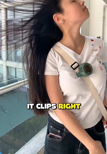 Mini Clip-On Fan for Collar: Portable Personal Cooling (Summer Essential)