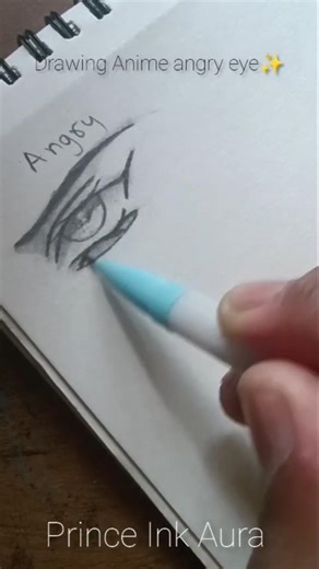 Drawing anime angry eye ✨ | #art #shorts #drawing #anime