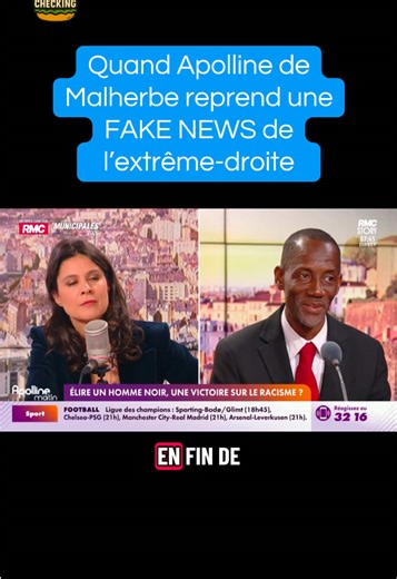 Quand Apolline de Malherbe reprend une FAKE NEWS de l’extrême-droite sans la vérifier #politique #actualite #municipales2026 #fakenews #humour