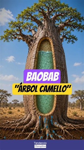 🌳 Baobab: the tree that stores water like a camel