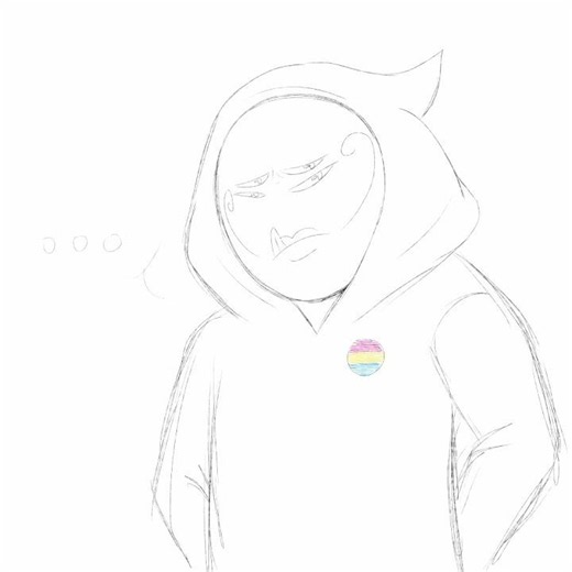 She's not a bad person, but I'm just confused #art #artist #lgbt #nonbinary #pansexual #shorts