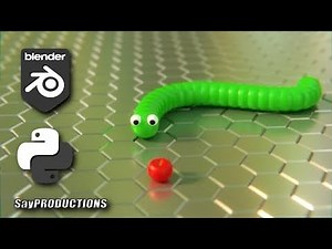 Slither.io like Snake Game with Blender (Python Programming)