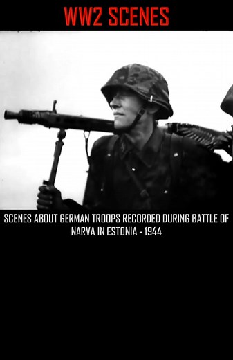 SCENES ABOUT GERMAN TROOPS RECORDED DURING BATTLE OF NARVA IN ESTONIA 1944 #ww2 #germanarmy. | Emily Hinton