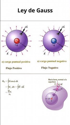 La Ley de Gauss, la primera de la leyes del electromagnetismo. #física #ciencia #science