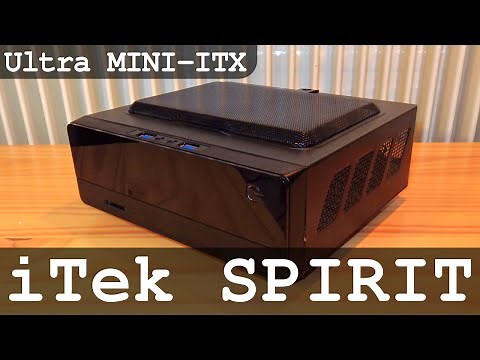 iTek SPIRIT Ultra Small PC Case | Mini-ITX Chassis with 130W Built-In PSU and USB 3.0