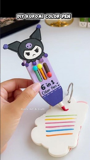 1 Pen 6 colors😱✨New Multicolor Pen #shorts #art #diy #youtubeshorts