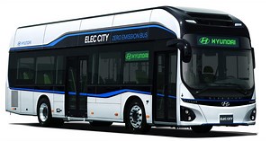 Hyundai unveils all-electric bus with 180 miles of range on a 256 kWh battery pack