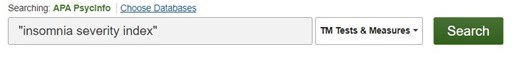 Home: Psychology: Find tests and measurements