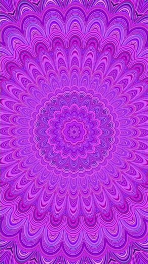 Purple Botanical Mandala Loop for Mental Reset