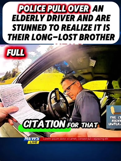 full POLICE PULL OVER AN ELDERLY DRIVER AND ARE STUNNED TO REALIZE IT IS THEIR LONG-LOST BROTHER #Today #Tiktoktrending #Viral #foryoupage #us