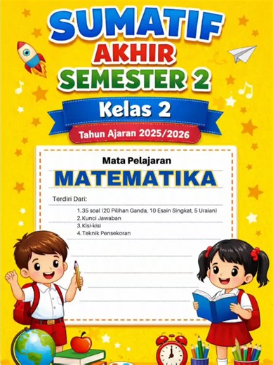 Soal Sumatif Akhir Semester 2 Kelas 2 #soal #sumatifakhirsemester2 #penilaianakhirsemester #fyp #fyppppppppppppppppppppppp