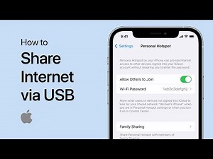 How To Share iPhone Internet Connection to Computer using USB Cable