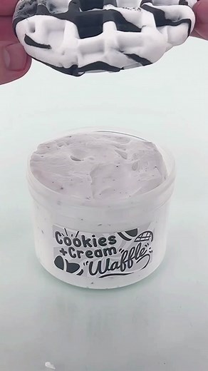 cookies cream waffle!✨ NEW diy clay slime — includes everything shown!🍦 scented just like the real thing🤤
