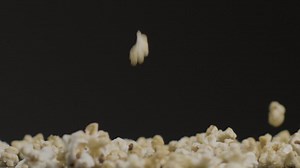 Free stock video - Close up shot of popcorn falling down