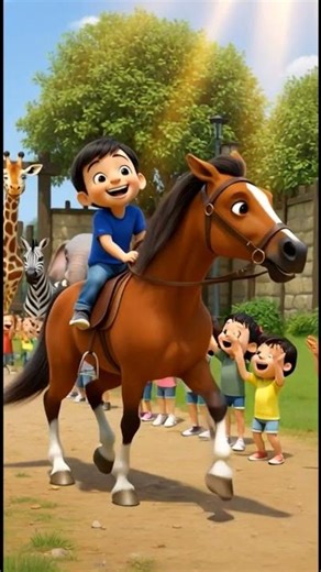 Zebra Zara Ka Crazy Dance + Elephant Balloons Magic! 🦓🎈 3D Fun Zoo #3dcartoon #shorts #ytshorts