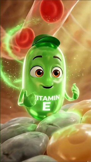 Vitamin E Capsule Uses | Benefits & Dosage Explained 🌿 #healthawareness #healthtips #cartoon
