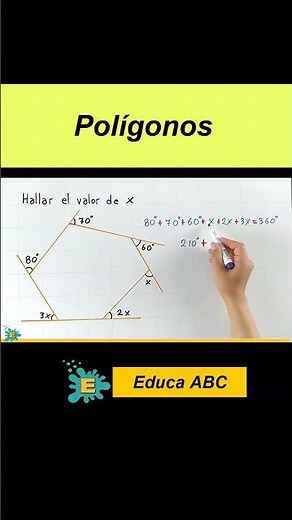 Solve this polygon with exterior angles 🔥 #mathematics #algebraically #maths #shortvideo