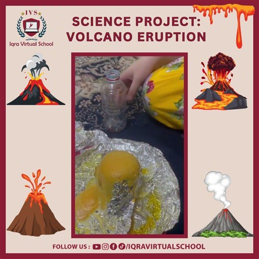 🌋🔥 Science Project: Volcano Eruption 🌟✨