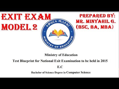 Computer Science Department Exit Exam Model 2 | Exam Questions with Answers |Based on Test Blueprint