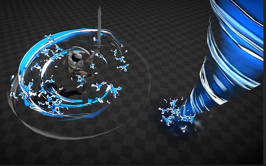 U3d_水龙卷拆解——刀光部分贴图绘制（1）