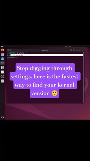 Linux Secret: Get Kernel Info in 1 command #linux #ubuntu #coding #tutorial #trending #shorts