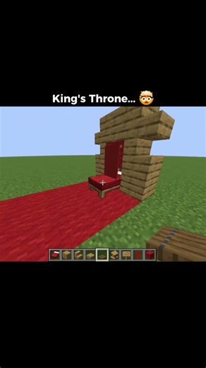 I Made a King's Throne In Minecraft..☠️ #minecraft #minecraftshorts #minecraftbuilding
