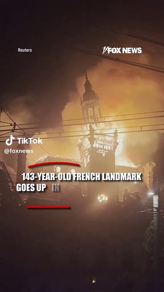 A 143-year-old French landmark is destroyed after rioters set it ablaze, causing its roof to collapse into the floors below. Local officials say two-thirds of the Limoges Town Hall is gone as violent anti-government agitators torched the building's exterior, in what the officials called a