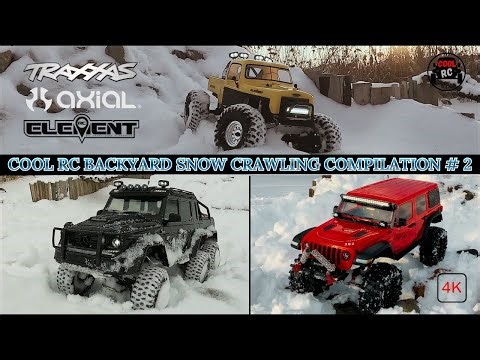 Cool RC Backyard Snow Crawling Compilation # 2