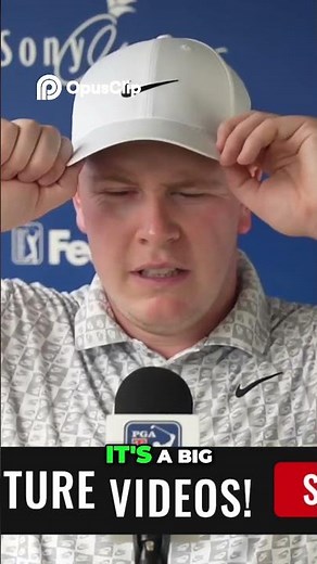 Robert MacIntyre at Sony Open: “My Attitude Cost Me This Tournament”