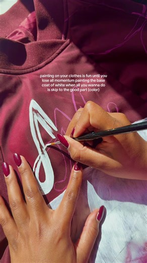 This part of the process always humbles me 🫩 #fabricpaint #artist | Painting